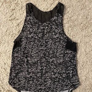 Lululemon high neck mesh running tank